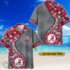 Alabama Crimson Tide Tropical Style Fireball Custom Name Hawaiian Shirt Product Photo 1