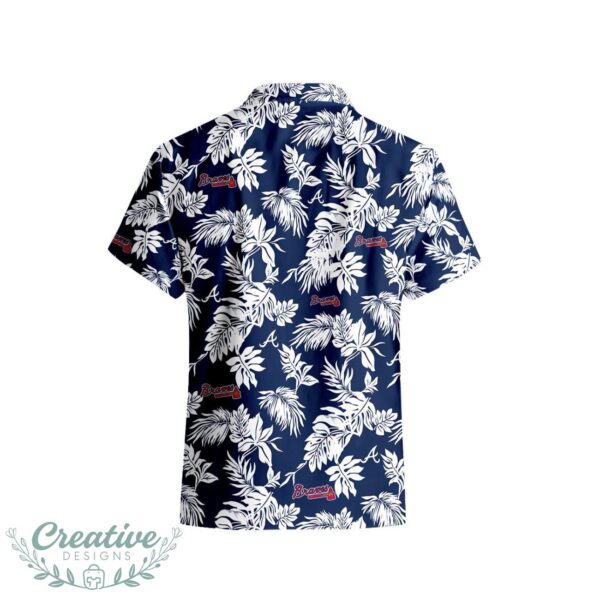 Atlanta Braves Tropical Leaf 3D Printed Hawaiian Shirt Beach Team Gift Product Photo 3