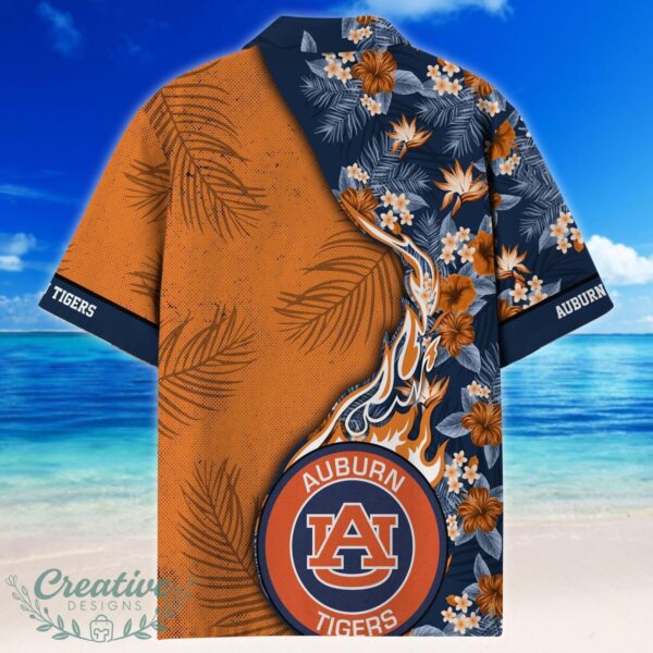 Auburn Tigers Tropical Style Fireball Custom Name Hawaiian Shirt Product Photo 3