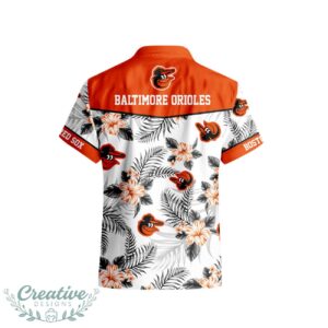 Baltimore Orioles Tropical Floral Logo Hawaiian Shirt Product Photo 3