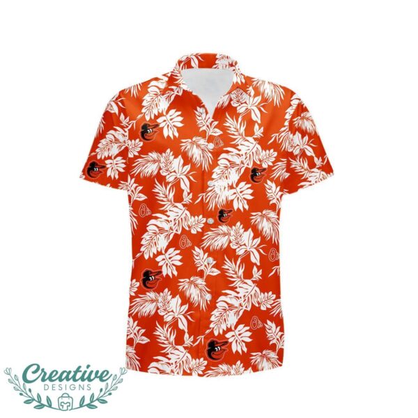 Baltimore Orioles Tropical Leaf 3D Printed Hawaiian Shirt Beach Team Gift Product Photo 2