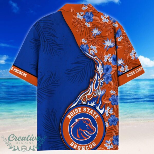 Boise State Broncos Tropical Style Fireball Custom Name Hawaiian Shirt Product Photo 3