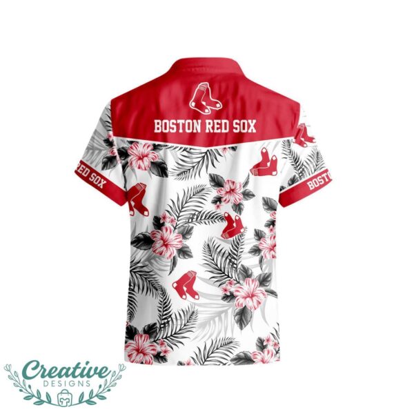 Boston Red Sox Tropical Floral Logo Hawaiian Shirt Product Photo 3