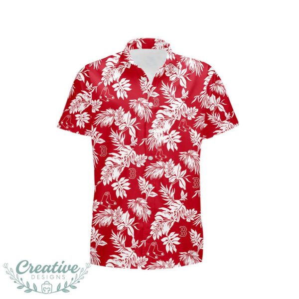 Boston Red Sox Tropical Leaf 3D Printed Hawaiian Shirt Beach Team Gift Product Photo 2