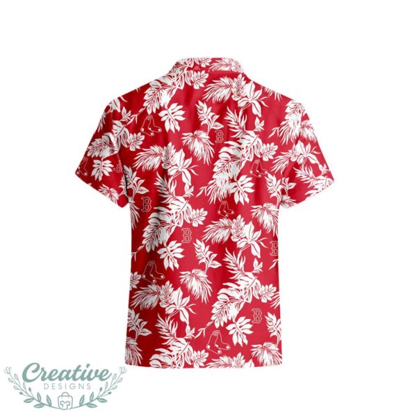 Boston Red Sox Tropical Leaf 3D Printed Hawaiian Shirt Beach Team Gift Product Photo 3