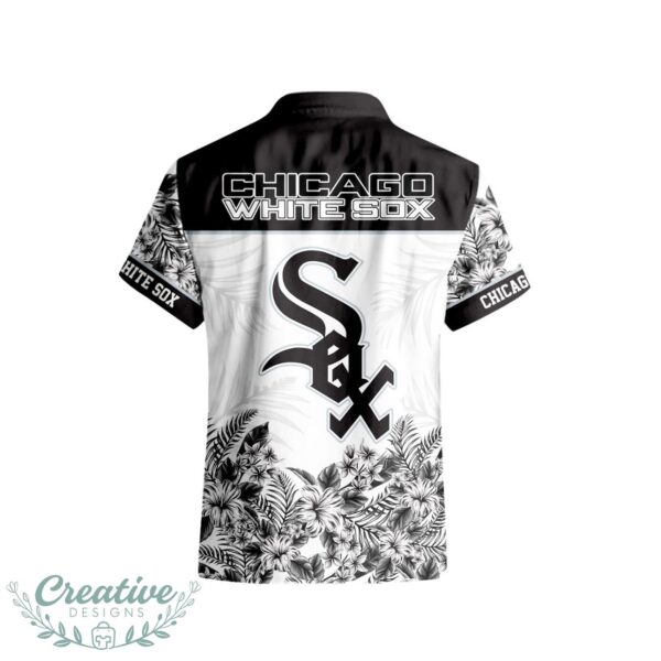 Chicago White Sox Hibiscus Plumeria Flower 3D Printed Hawaiian Shirt Product Photo 3