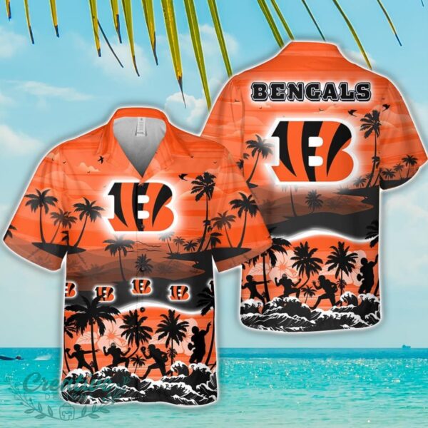 Cincinnati Bengals Tropical Hawaiian Shirt Beach Funny Gift For Men And Women Product Photo 1