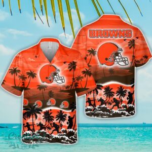 Cleveland Browns Tropical Hawaiian Shirt Beach Funny Gift For Men And Women Product Photo 1