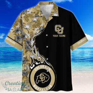 Colorado Buffaloes Tropical Style Fireball Custom Name Hawaiian Shirt Product Photo 2