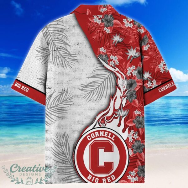 Cornell Big Red Tropical Style Fireball Custom Name Hawaiian Shirt Product Photo 3