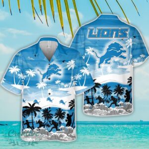 Detroit Lions Tropical Hawaiian Shirt Beach Funny Gift For Men And Women Product Photo 1