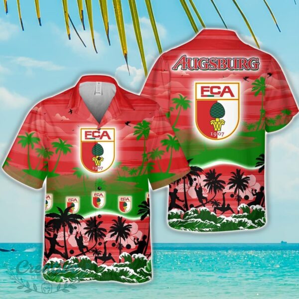 FC Augsburg Tropical Hawaiian Shirt Beach Funny Gift For Men And Women Product Photo 1