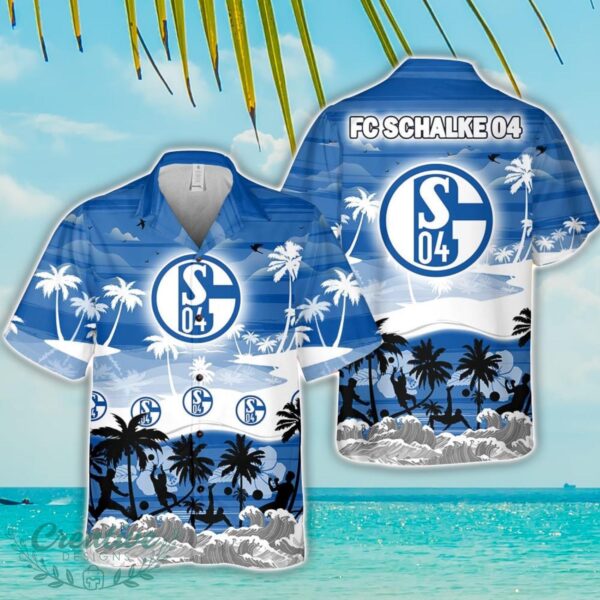 FC Schalke 04 Tropical Hawaiian Shirt Beach Funny Gift For Men And Women Product Photo 1