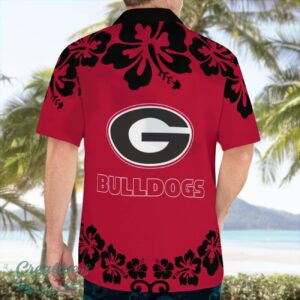 Georgia Bulldogs Flower Cute Snoopy Smile Hawaiian Shirt Summer Gift Product Photo 4