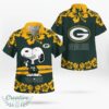 Green Bay Packers Flower Cute Snoopy Smile Hawaiian Shirt Summer Gift Product Photo 1