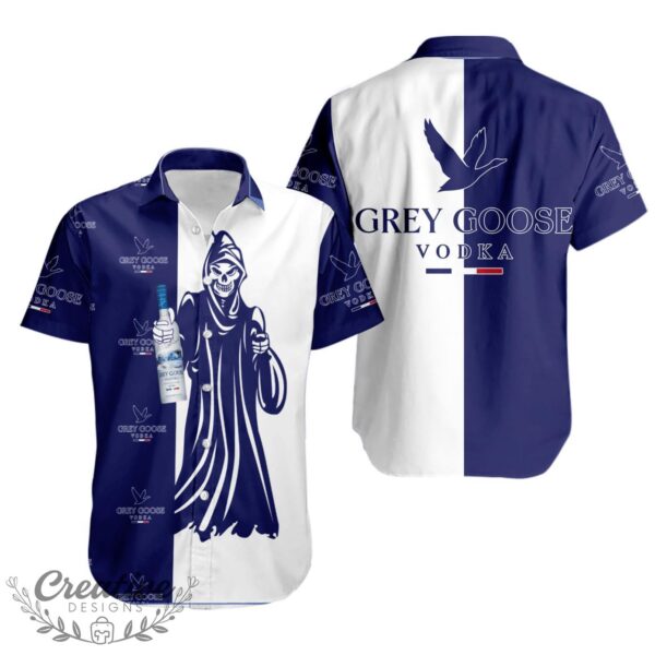 Grey Goose Vodka Death Halloween Hawaiian Shirt Product Photo 1