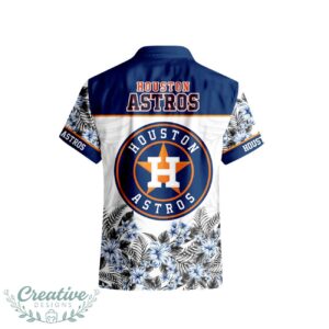 Houston Astros Hibiscus Plumeria Flower 3D Printed Hawaiian Shirt Product Photo 3