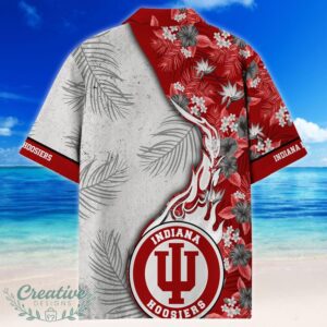 Indiana Hoosiers Tropical Style Fireball Custom Name Hawaiian Shirt Product Photo 3