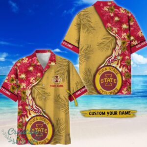 Iowa State Cyclones Tropical Style Fireball Custom Name Hawaiian Shirt Product Photo 1