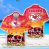 Kansas City Chiefs Big Logo Waves Pattern Tropical Hawaiian Shirt Product Photo 1