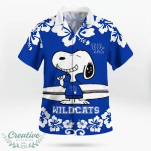 Kentucky Wildcats Flower Cute Snoopy Smile Hawaiian Shirt Summer Gift Product Photo 2