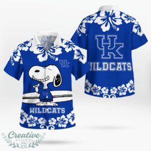 Kentucky Wildcats Flower Cute Snoopy Smile Hawaiian Shirt Summer Gift Product Photo 4