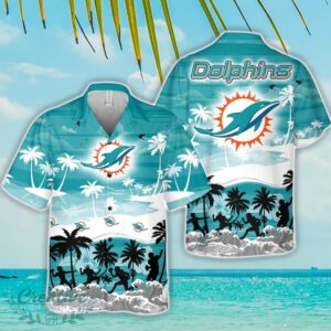 Miami Dolphins Tropical Hawaiian Shirt Beach Funny Gift For Men And Women Product Photo 1