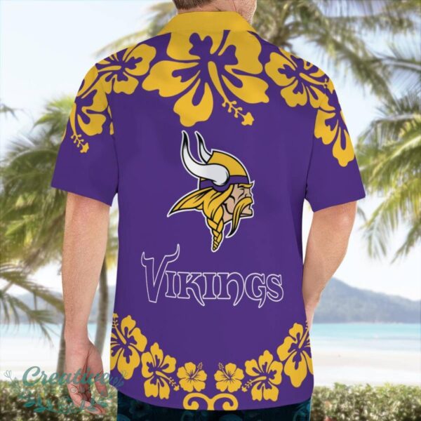 Minnesota Vikings Flower Cute Snoopy Smile Hawaiian Shirt Summer Gift Product Photo 4