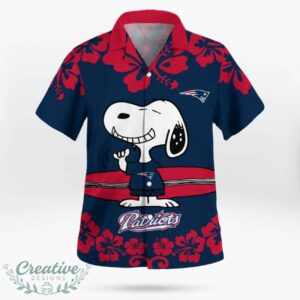 New England Patriots Flower Cute Snoopy Smile Hawaiian Shirt Summer Gift Product Photo 2