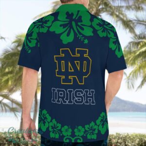 Notre Dame Fighting Irish Flower Cute Snoopy Smile Hawaiian Shirt Summer Gift Product Photo 3