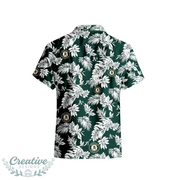 Oakland Athletics Tropical Leaf 3D Printed Hawaiian Shirt Beach Team Gift Product Photo 3