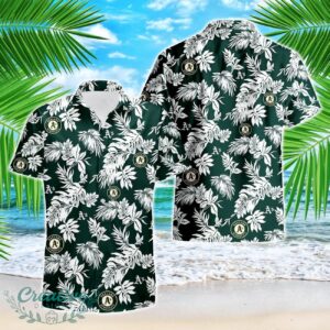 Oakland Athletics Tropical Leaf 3D Printed Hawaiian Shirt Beach Team Gift Product Photo 1