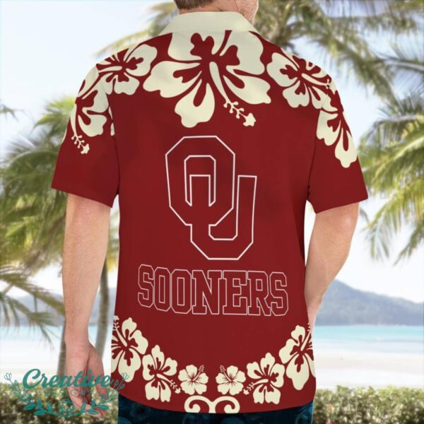 Oklahoma Sooners Flower Cute Snoopy Smile Hawaiian Shirt Summer Gift Product Photo 3