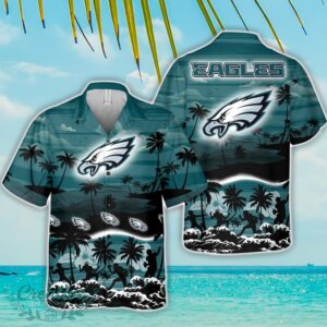 Philadelphia Eagles Tropical Hawaiian Shirt Beach Funny Gift For Men And Women Product Photo 1