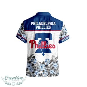 Philadelphia Phillies Hibiscus Plumeria Flower 3D Printed Hawaiian Shirt Product Photo 3