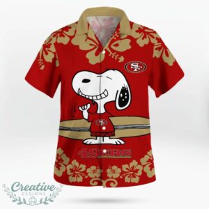 San Francisco 49ers Flower Cute Snoopy Smile Hawaiian Shirt Summer Gift Product Photo 3