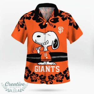 San Francisco Giants Flower Cute Snoopy Smile Hawaiian Shirt Summer Gift Product Photo 2