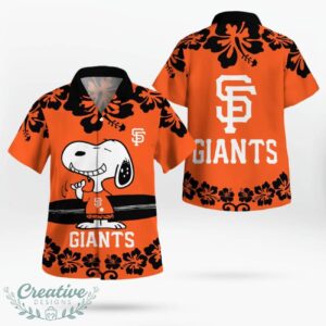 San Francisco Giants Flower Cute Snoopy Smile Hawaiian Shirt Summer Gift Product Photo 4