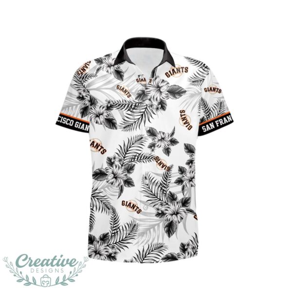 San Francisco Giants Tropical Floral Logo Hawaiian Shirt Product Photo 2