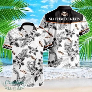 San Francisco Giants Tropical Floral Logo Hawaiian Shirt Product Photo 1