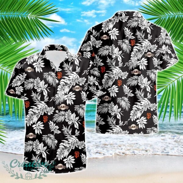 San Francisco Giants Tropical Leaf 3D Printed Aloha Hawaiian Shirt Product Photo 1