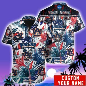 Auburn Tigers NCAA1 Team Aloha Hawaiian Shirt Custom Name For Fans Product Photo 1