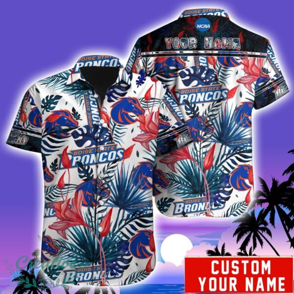 Boise State Broncos NCAA1 Team Aloha Hawaiian Shirt Custom Name For Fans Product Photo 1