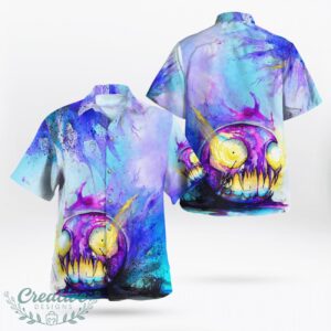 Gastly Halloween 3D Hawaii Shirt Beach Summer Gift Product Photo 1