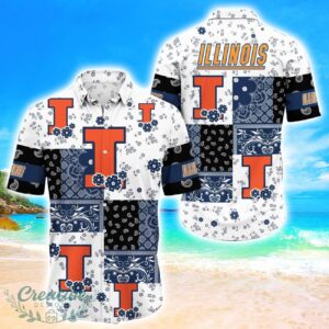 Illinois Fighting Illini Hawaii For Summer Sport Team Hawaiian Shirt Product Photo 1