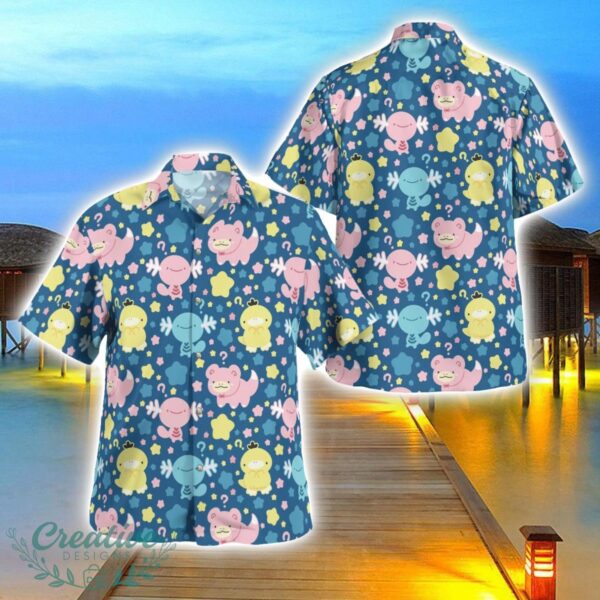 Kota Wooper and Slowpoke Hawaiian Shirt 3D Printing Beach Shirt For Men And Women Product Photo 1