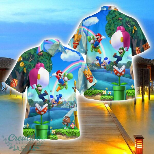 Mario Bros Hawaiian Shirt 3D Printing Beach Shirt For Men And Women Product Photo 1