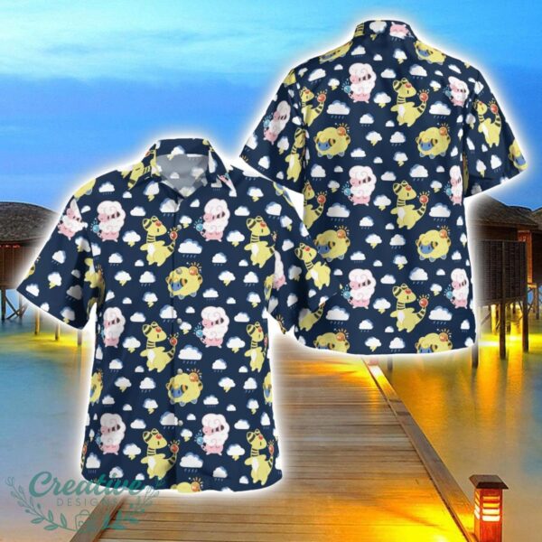 Meripu Pokemon Hawaiian Shirt 3D Printing Beach Shirt For Men And Women Product Photo 1