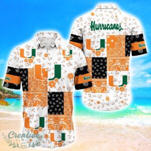 Miami Hurricanes Hawaii For Summer Sport Team Hawaiian Shirt Product Photo 1