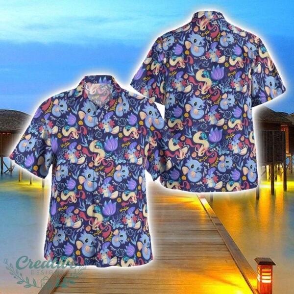 Milotic Water Pokemon Hawaiian Shirt 3D Printing Beach Shirt For Men And Women Product Photo 1